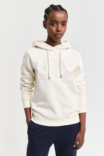 MIKINA GANT REG TONAL SHIELD HOODIE LINEN