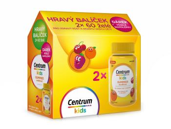 Centrum Kids Gummies multivitamín pro děti multifruit dárkové balení 2x60 ks