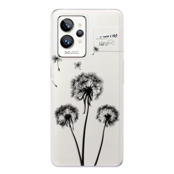 Odolné silikonové pouzdro iSaprio - Three Dandelions - black - Realme GT 2 Pro