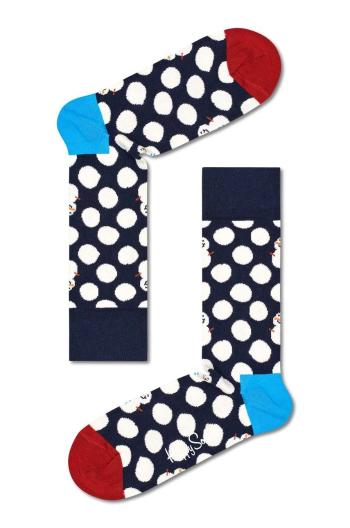 Ponožky Happy Socks Big Dot Snowman tmavomodrá barva