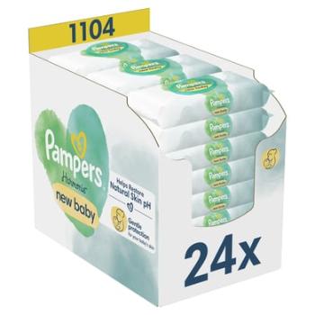 Pampers Vlhčené ubrousky Harmony New Baby, 1.104 ubrousků (24 x 46 ks)