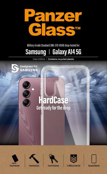 Telefon tok PanzerGlass HardCase Samsung Galaxy A14/A14 5G átlátszó tok