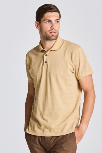 POLOKOŠILE GANT D1. TONAL STRIPE SS RUGGER HAZELWOOD BEIGE