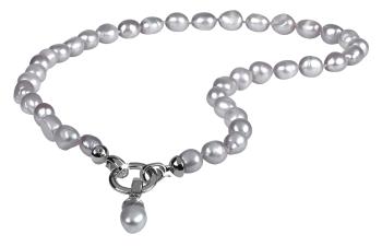 JwL Luxury Pearls Náhrdelník z pravých šedých perel JL0557