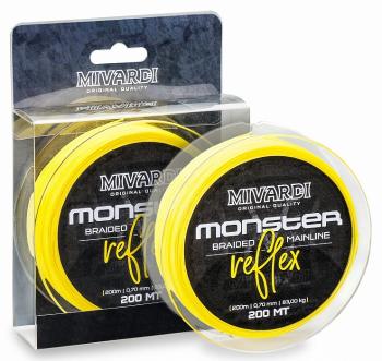 Mivardi splétaná šňůra monster reflex braid 200 m žlutá-průměr 0,80 mm