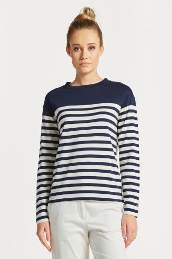 TRIČKO GANT STRIPED LS T-SHIRT EVENING BLUE