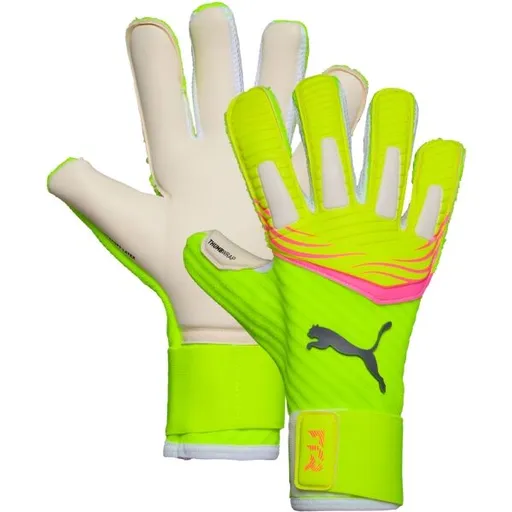 Puma FUTURE PRO HYBRID Pánské brankářské rukavice, žlutá, velikost