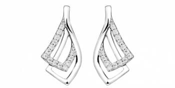 Silver Cat Elegantní náušnice se zirkony SC372