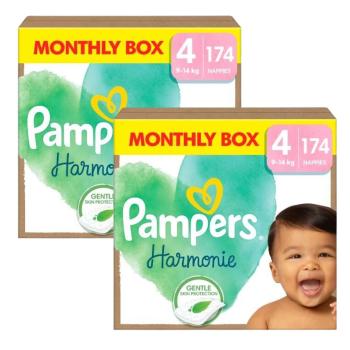 Pampers Harmonie 2 havi Pelenkacsomag 9-14kg Maxi 4 (348db)