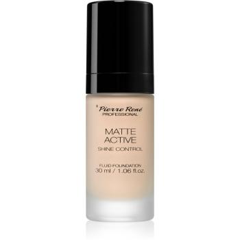 Pierre René Professional Matte Active matující make-up odstín 02 Porcelain 30 ml