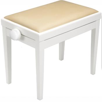 Bespeco SG 101 Dřevěná stolička ke klavíru White