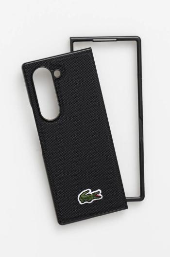 Obal na telefon Lacoste Z Fold6 F956 černá barva, LCHMZFD6PVCK