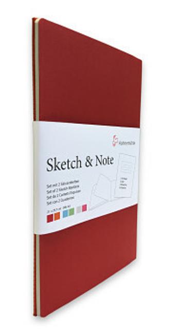 Hahnemühle Sketch&Note A6 červený + oranžový