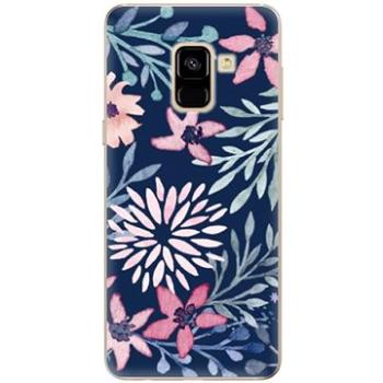 iSaprio Leaves on Blue pro Samsung Galaxy A8 2018 (leablu-TPU2-A8-2018)