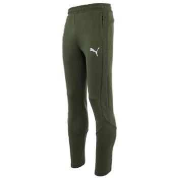 Puma EVOSTRIPE PANTS Pánské tepláky, tmavě zelená, velikost