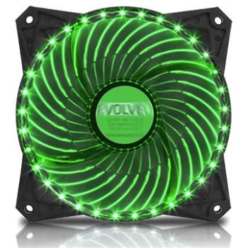 EVOLVEO 12L2GR LED 120mm zelený   (FAN12GR33)