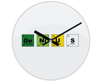 Hodiny skleněné Genius