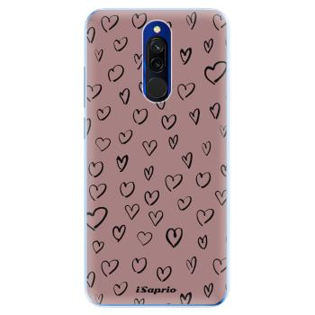 Odolné silikonové pouzdro iSaprio - Heart Dark - Xiaomi Redmi 8