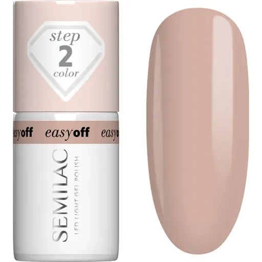 Semilac Easy Off Step 2 gelový lak na nehty s použitím UV/LED lampy odstín Caffe Frappe 7 ml