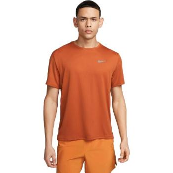 Nike DRI-FIT MILER Pánské tréninkové tričko, oranžová, velikost