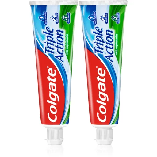 Colgate Triple Action Original Mint zubní pasta 2x75 ml