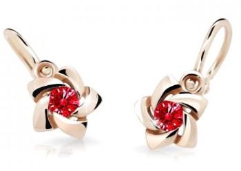 Cutie Jewellery Dětské náušnice z růžového zlata C2201-10-X-4 červená