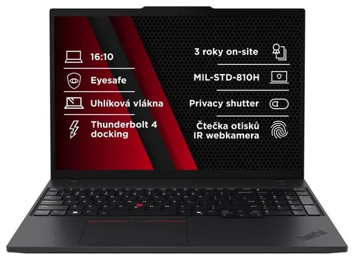LENOVO NTB ThinkPad T16 G3 - Ultra5 125U, 16" WUXGA, 16GB, 512SSD, IRcam, W11P