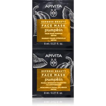 Apivita Express Beauty Detox Face Mask Pumpkin detoxikační pleťová maska 2 x 8 ml