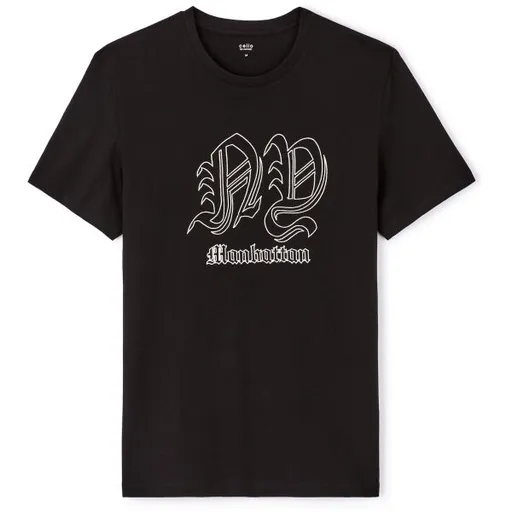 CELIO JESWITCHUP Pánské tričko, černá, velikost