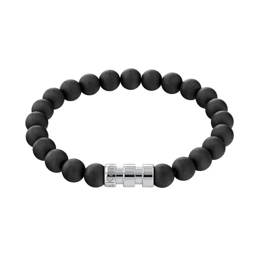Calvin Klein Stylový korálkový náramek pro muže s onyxem 35000104