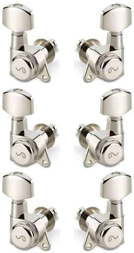 Schaller M6 135 3 left + 3 right Nickel Locking 21,0
