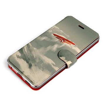 Mobiwear Flip pouzdro pro Samsung Galaxy M52 5G - MA03P Oranžové letadlo v horách (5903516921133)