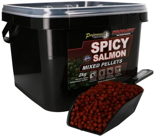 Starbaits Peletky Mixed Pellets 2kg - Spicy Salmon,Starbaits Peletky Mixed Pellets 2kg - Spicy Salmon
