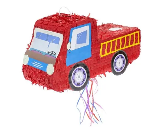 Piňata POŽÁRNÍ VŮZ / HASIČ - rozbíjecí 47 x 17 x 25,5 cm - GoDan