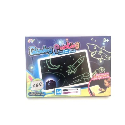 Kreslící tabulka svítící ve tmě