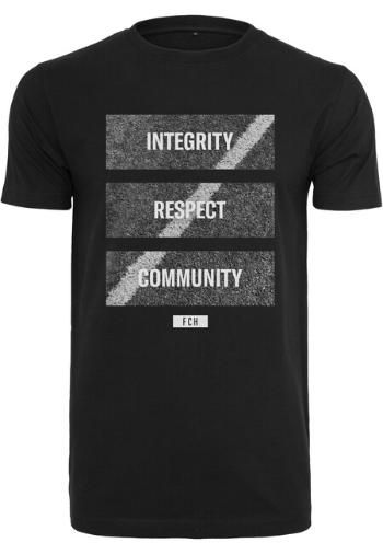 Mr. Tee Footballs Coming Home Integrity, Respect, Community Tee black - S