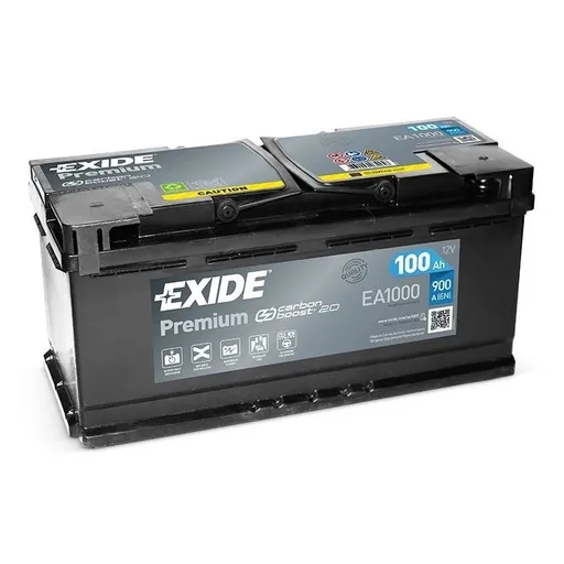Autobaterie Exide Premium Carbon 100Ah, 12V, 900A, EA1000