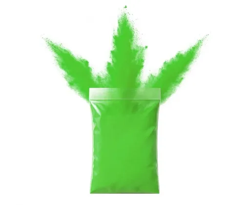 Balloon Fire Párty barevný Holi prášek – Zelený 70 g