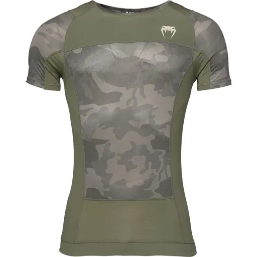 Venum G-FIT AIR RASHGUARD Pánské sportovní triko, khaki, velikost