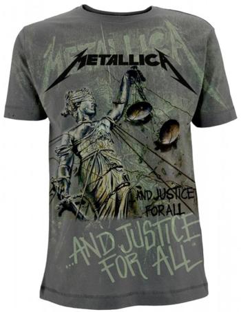 Metallica Tričko And Justice For All Grey L