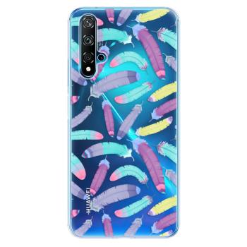 Odolné silikonové pouzdro iSaprio - Feather Pattern 01 - Huawei Nova 5T