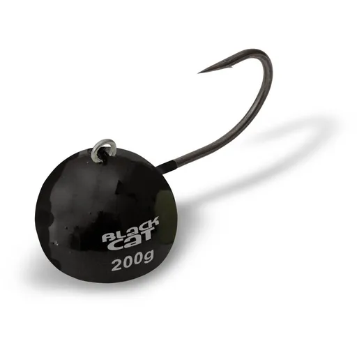 Black Cat Jigová hlava Fire-Ball černá - 200g,Black Cat Jigová hlava Fire-Ball černá - 200g