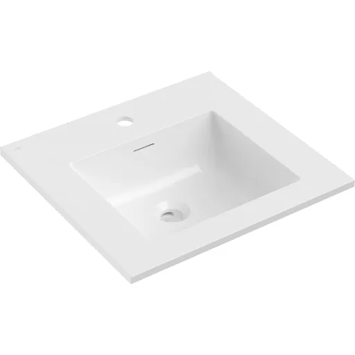MEXEN Otis umyvadlo zapuštěné do desky 51 x 46,5, bílá lesk 25185000