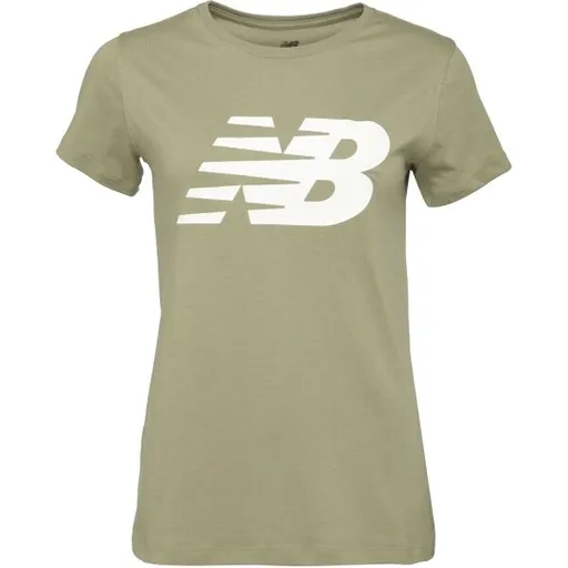 New Balance WT03805OLF Dámské triko, khaki, velikost