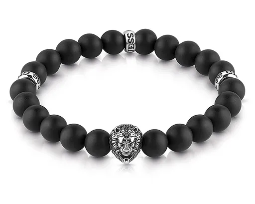 Guess Pánský korálkový náramek Lion King JUMB01303JWSTT/U