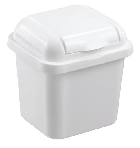 Plastový odpadkový koš HEIDRUN 1,5l Varianta: BÍLÁ