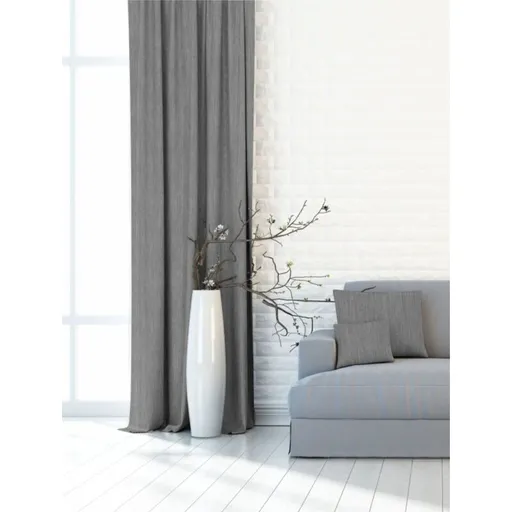 Zatemňovací dekorační závěs nebo látka, Blackout Žihaný, světle šedý, 150 cm 150 cm
