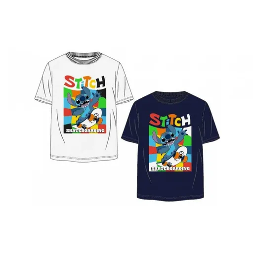 Setino Chlapecké tričko Stitch - bílé Velikost - děti: 104