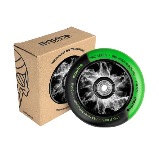 Náhradní kolečka na freestyle koloběžku MOVINO Maniac, 110 mm, Nylon, 2 ks, Modrá