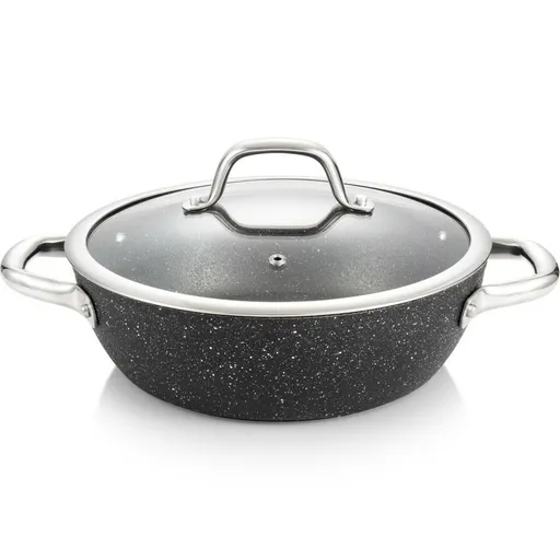 TESCOMA pánev hluboká PRESIDENT Stone s poklicí ø 24 cm , 24 cm